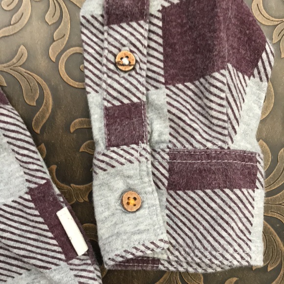 Burts Bees Baby Organic Cotton Button Down Shirt - Picture 3 of 6